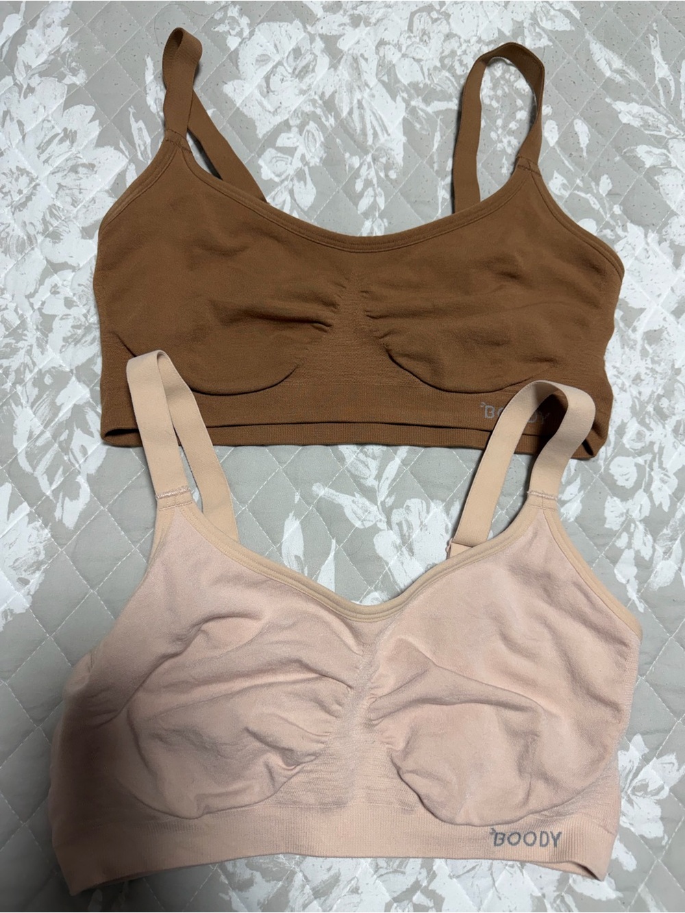 BOODY Seamless Comfort Bras in Brown and Nude